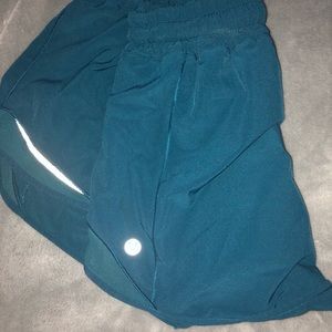 Lululemon Hotty Hot 2.5”...pretty dark teal color